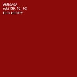 #8B0A0A - Red Berry Color Image